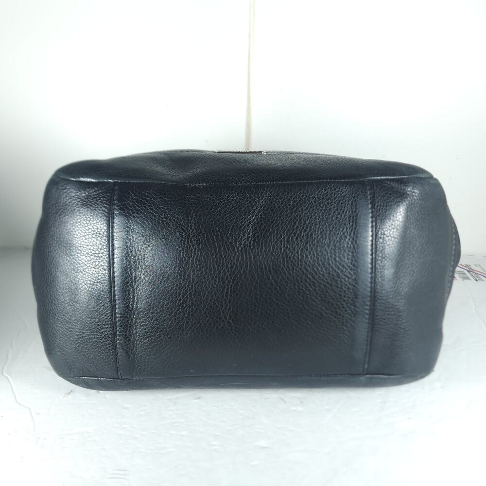 Coach Park Carrie 23284 Black Pebbled Leather Carryall Tote Shoulder Bag - Picture 5 of 16